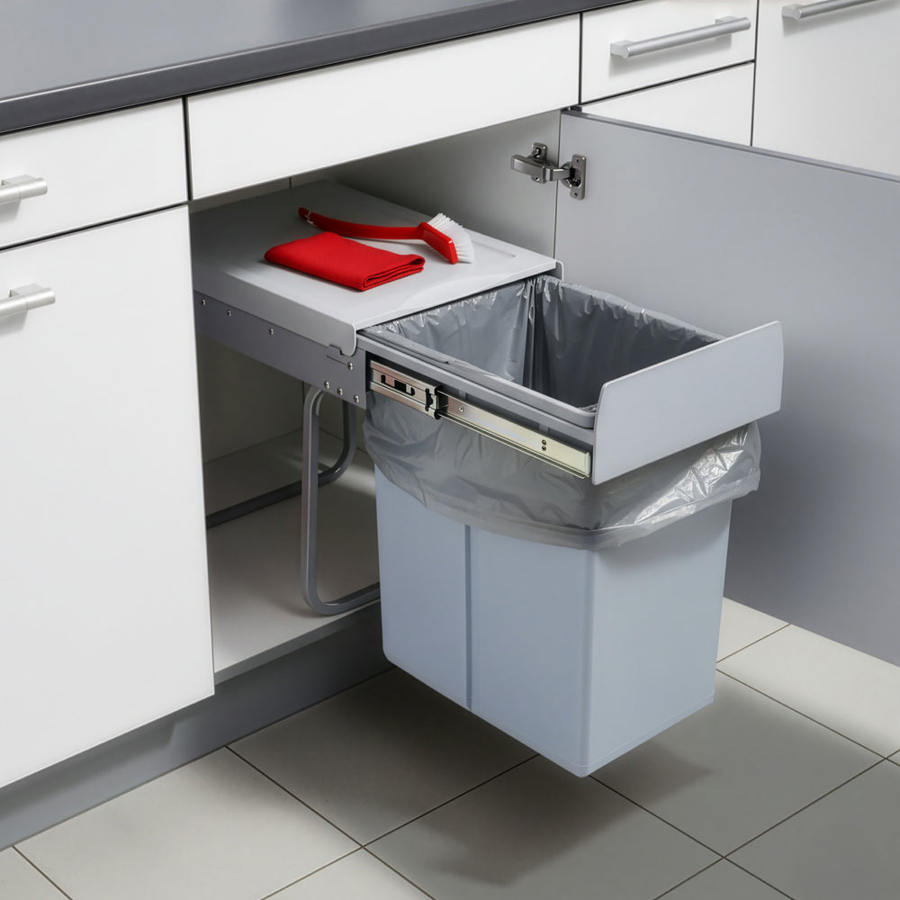 Inbouw - Prullenbak Froland 2/3 Vakken Grijs div. Uitvoeringen [en.casa] - premiumXL