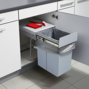 Inbouw prullenbak Froland grijs [en.casa]