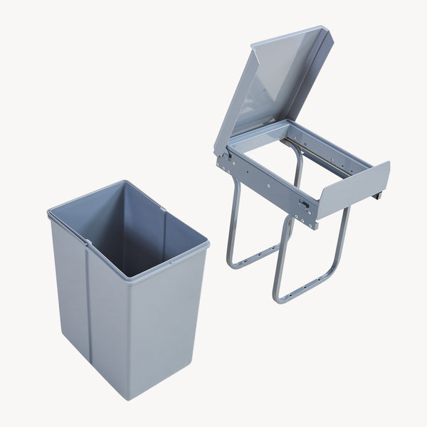 Inbouw prullenbak Froland grijs [en.casa]