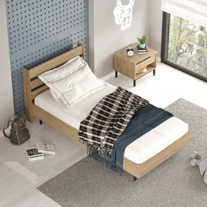 Eenpersoonsbed Vesanto met bedbodem 200x100 cm [en.casa]