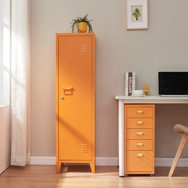 Lockerkast Kurikka metaal 137x38x38 cm [en.casa]