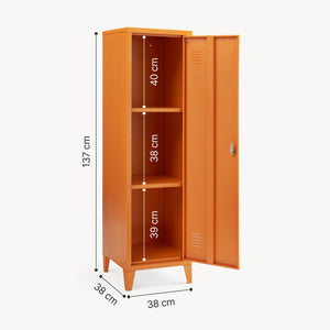 Lockerkast Kurikka metaal 137x38x38 cm [en.casa]