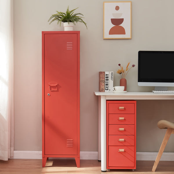 Lockerkast Kurikka metaal 137x38x38 cm [en.casa]