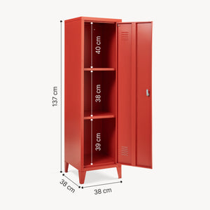 Lockerkast Kurikka metaal 137x38x38 cm [en.casa]