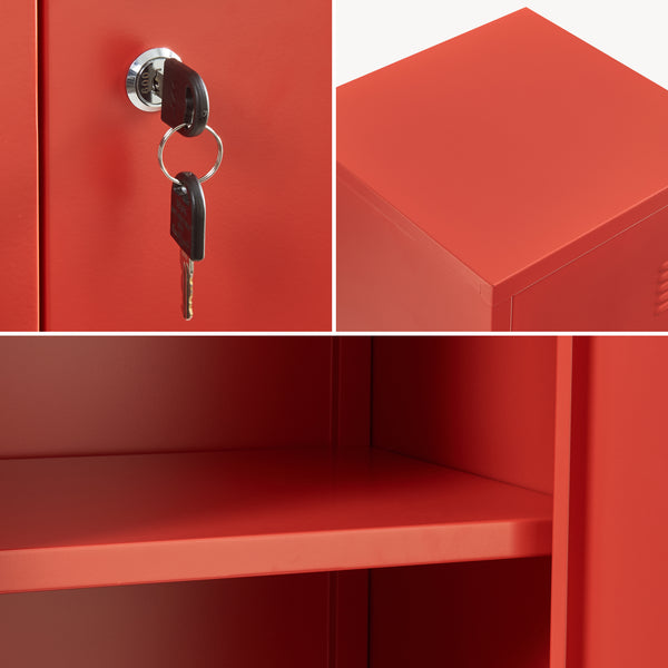 Lockerkast Kurikka metaal 137x38x38 cm [en.casa]