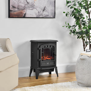Elektrische haard sfeerhaard met vlameffect vrijstaand 39x24x56,5 cm - 2 kleuren