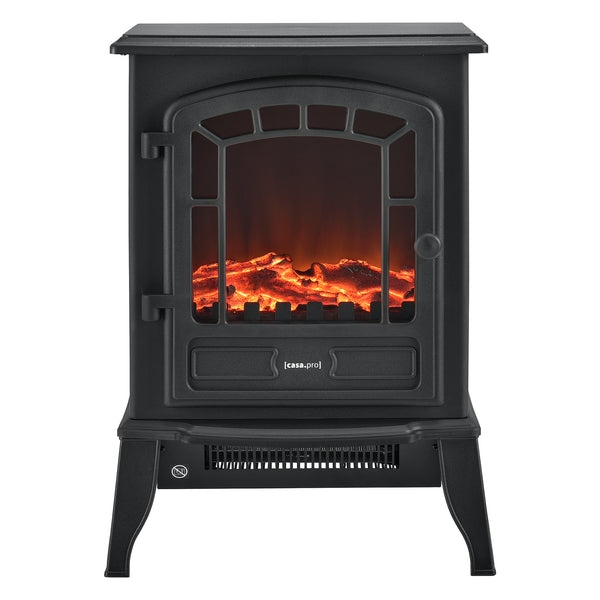 Elektrische haard sfeerhaard met vlameffect vrijstaand 39x24x56,5 cm - 2 kleuren
