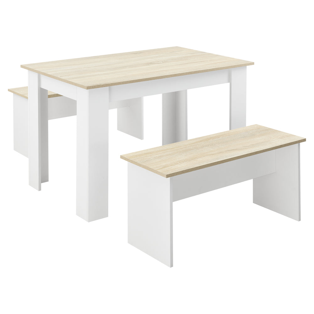 Tafel- en bankenset 110x70 cm in verschillende kleuren en.casa - premiumXL