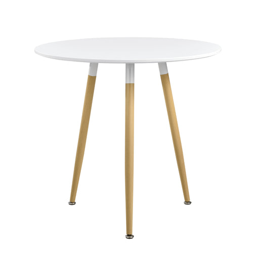 Eettafel Camille Ø80 cm Retro - Design Wit en.casa - premiumXL
