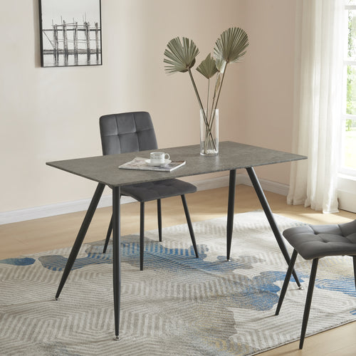 Eettafel Fitjar Beton - Look in verschillende maten [en.casa] - premiumXL