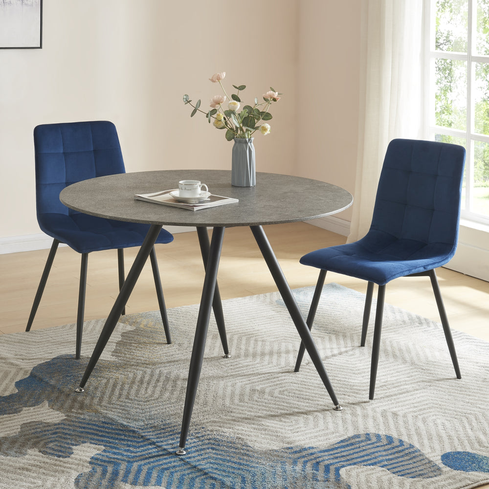 Eettafel Fitjar Beton - Optiek in verschillende maten [en.casa] - premiumXL