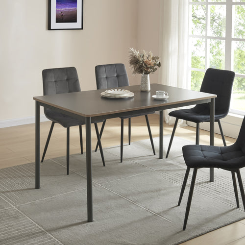 Eettafel Lindesberg Grijs in verschillende maten [en.casa] - premiumXL