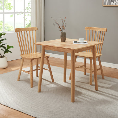 Eettafel Klijori tafel rubberhout [en.casa]