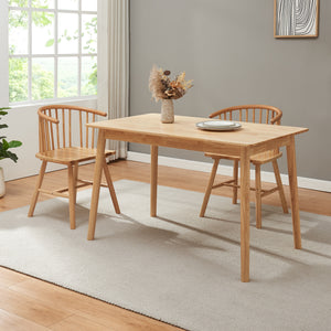 Eettafel Klijori tafel rubberhout [en.casa]