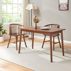 Eettafel Klijori tafel rubberhout [en.casa]