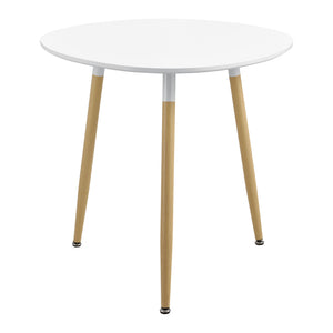 Eettafel Hessen 80x80x74 cm Wit Mat in vierkant en rond en.casa - premiumXL