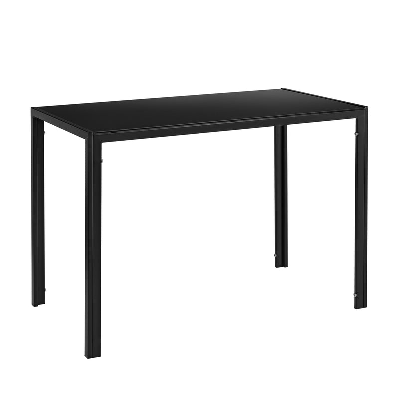 Maatschets Eethoek Delft glazen eettafel met 4 stoelen - 4 varianten