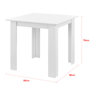 Eettafel Algermissen vierkant 80x80x76 cm - 2 varianten