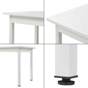 Eettafel Den Haag 140x60x75 cm voor 6 stoelen - verschillende kleuren