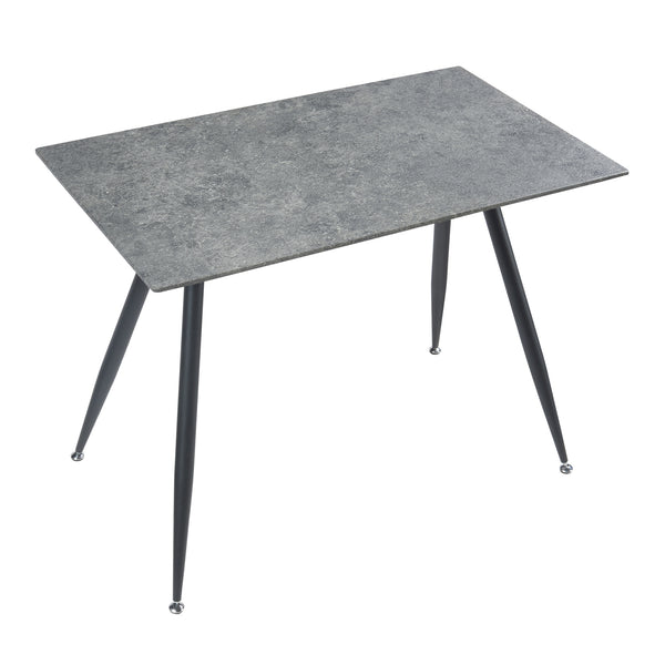 [en.casa] Eettafel Fitjar betonkleurig en zwart - 4 varianten