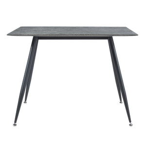 [en.casa] Eettafel Fitjar betonkleurig en zwart - 4 varianten