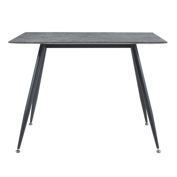 [en.casa] Eettafel Fitjar betonkleurig en zwart - 4 varianten