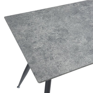 [en.casa] Eettafel Fitjar betonkleurig en zwart - 4 varianten