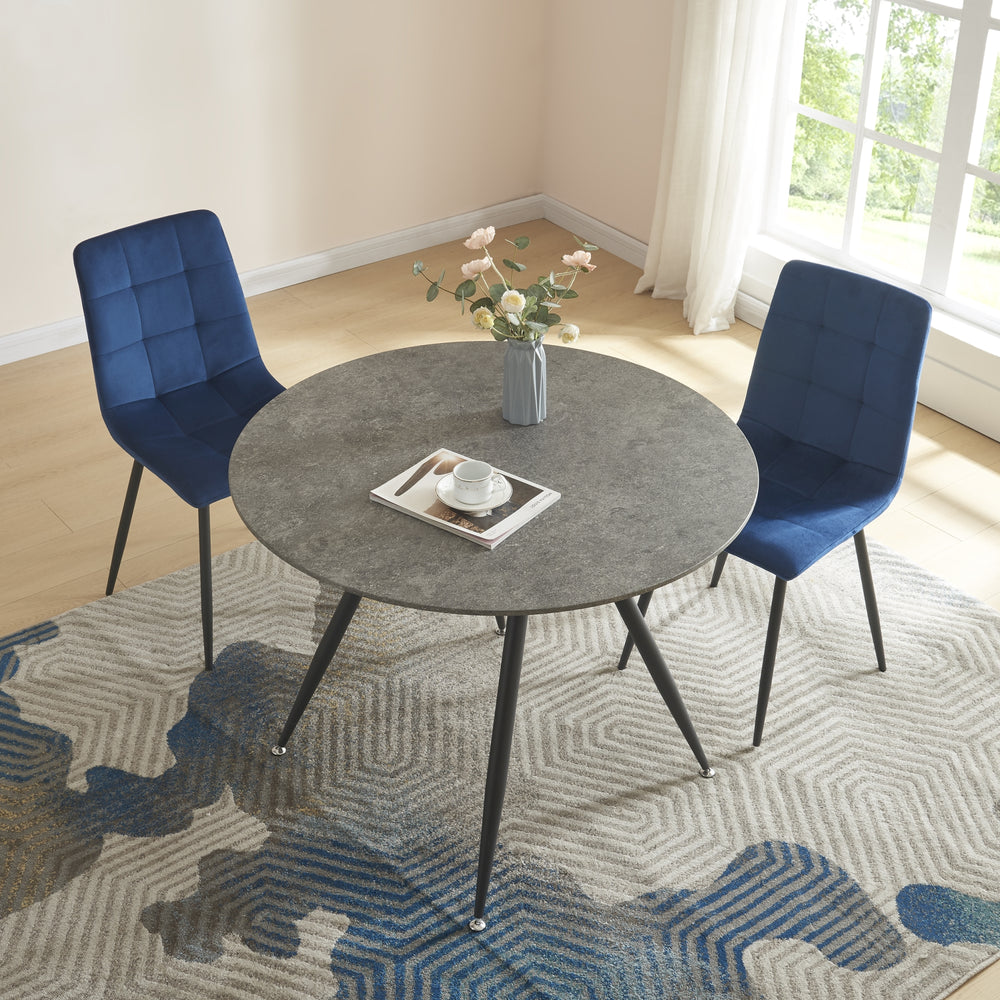 Eettafel Fitjar Beton - Optiek in verschillende maten [en.casa] - premiumXL