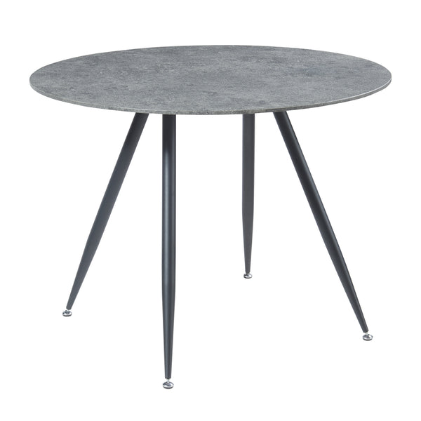 [en.casa] Eettafel Fitjar betonkleurig en zwart - 4 varianten