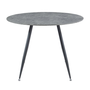 [en.casa] Eettafel Fitjar betonkleurig en zwart - 4 varianten