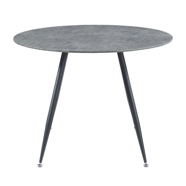 [en.casa] Eettafel Fitjar betonkleurig en zwart - 4 varianten