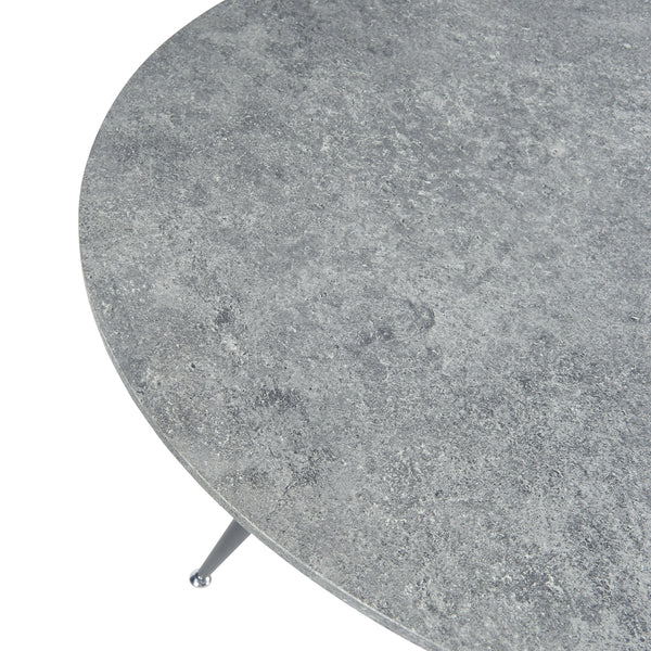 [en.casa] Eettafel Fitjar betonkleurig en zwart - 4 varianten