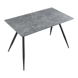 [en.casa] Eettafel Fitjar betonkleurig en zwart - 4 varianten