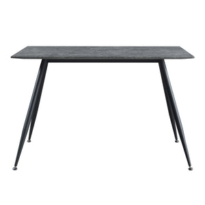 [en.casa] Eettafel Fitjar betonkleurig en zwart - 4 varianten