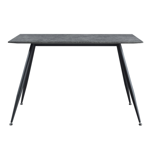 [en.casa] Eettafel Fitjar betonkleurig en zwart - 4 varianten
