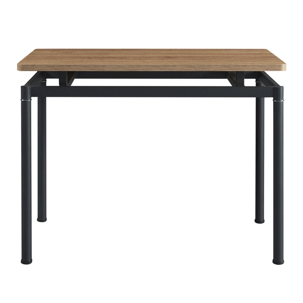 [en.casa] Eettafel Hemnes eikenkleurig en zwart - 4 varianten