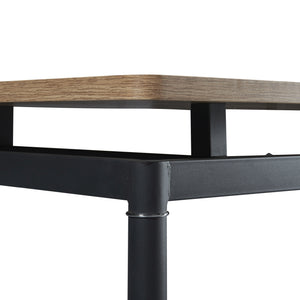 [en.casa] Eettafel Hemnes eikenkleurig en zwart - 4 varianten