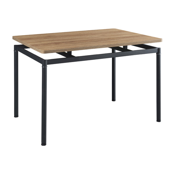 [en.casa] Eettafel Hemnes eikenkleurig en zwart - 4 varianten