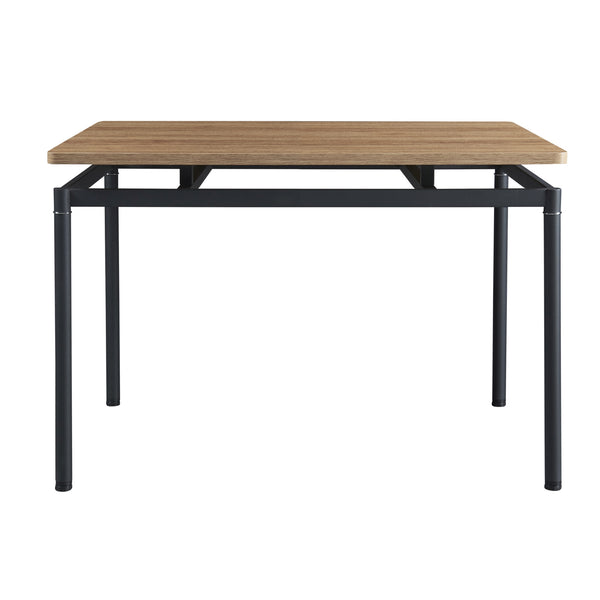 [en.casa] Eettafel Hemnes eikenkleurig en zwart - 4 varianten