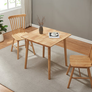 Eettafel Klijori tafel rubberhout [en.casa]