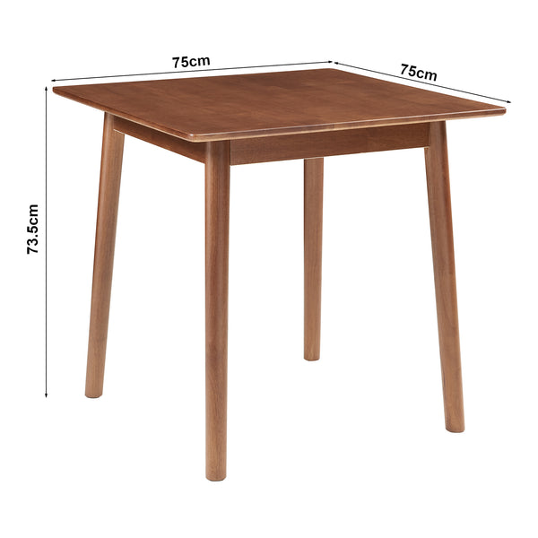 Eettafel Klijori tafel rubberhout [en.casa]