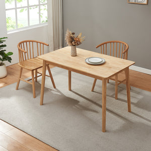 Eettafel Klijori tafel rubberhout [en.casa]