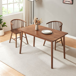 Eettafel Klijori tafel rubberhout [en.casa]