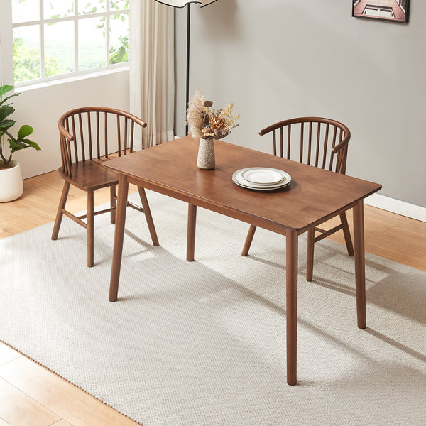 Eettafel Klijori tafel rubberhout [en.casa]