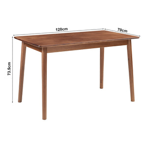 Eettafel Klijori tafel rubberhout [en.casa]