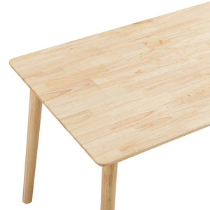Eettafel Klijori tafel rubberhout [en.casa]