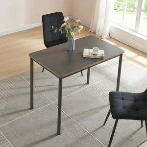 [en.casa] Eettafel Lindesberg grijs eikenkleurig en zwart - 4 varianten