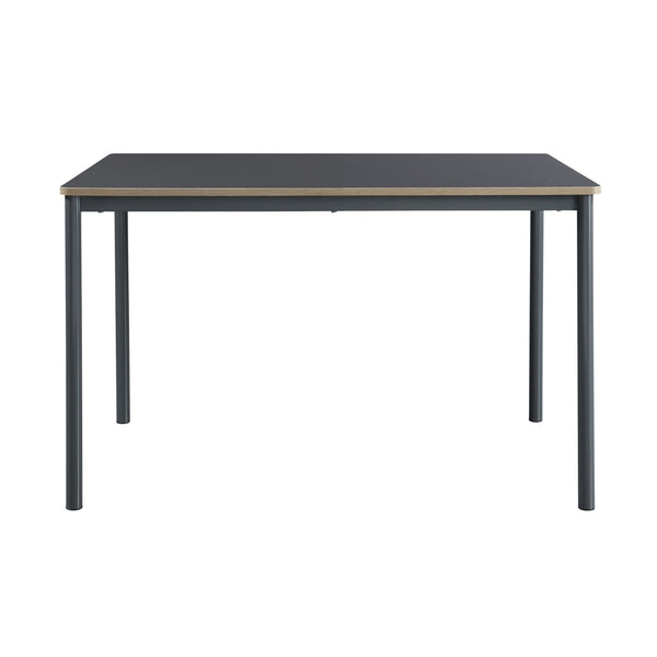 [en.casa] Eettafel Lindesberg grijs eikenkleurig en zwart - 4 varianten