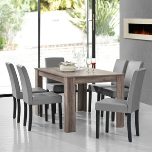 Eetkamerset eethoek 7-delig set tafel en stoelen - 24 varianten