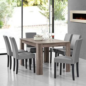 Eetkamerset eethoek 7-delig set tafel en stoelen - 24 varianten